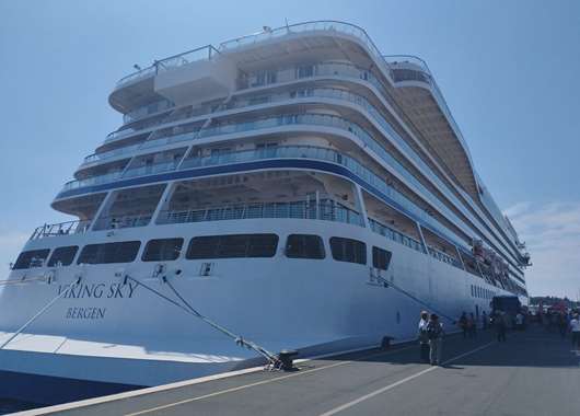 Viking Sky docked in Split